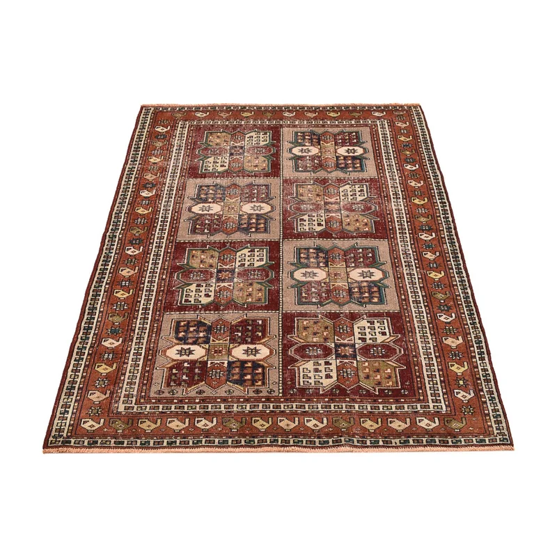 Ghoutshan Teppich 123x168cm - Perserteppich - dunkelbeige