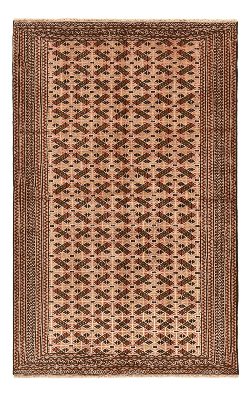 Turkaman Teppich 128x190cm - Orientteppich - hellrot
