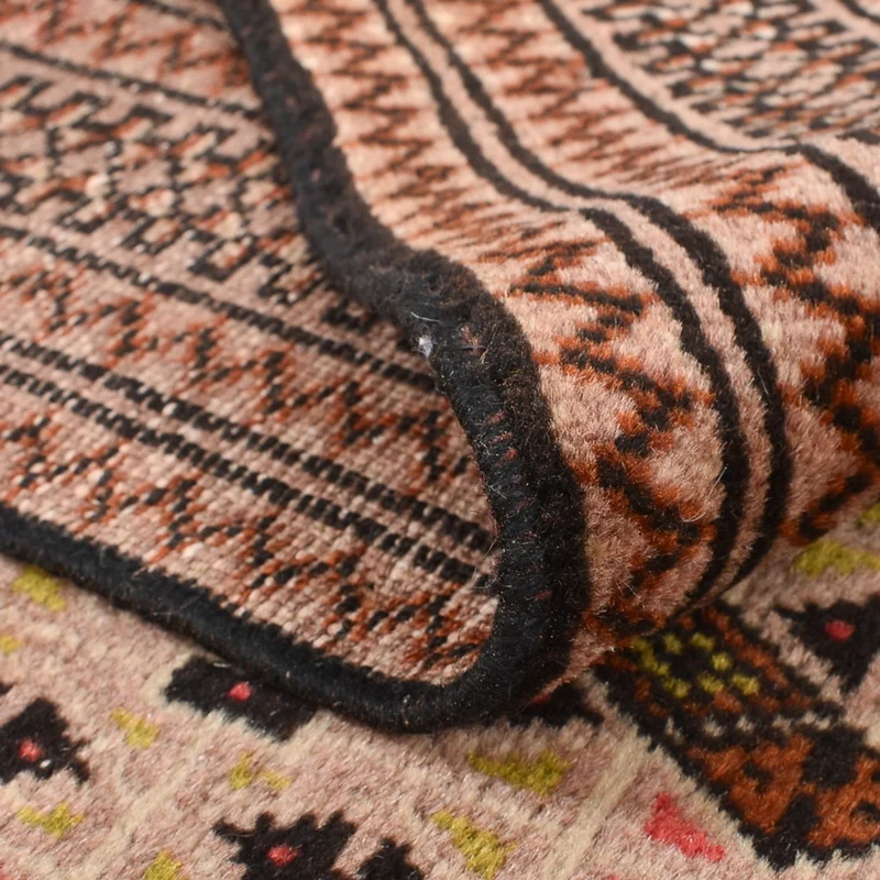Turkaman Teppich 128x190cm - Orientteppich - hellrot