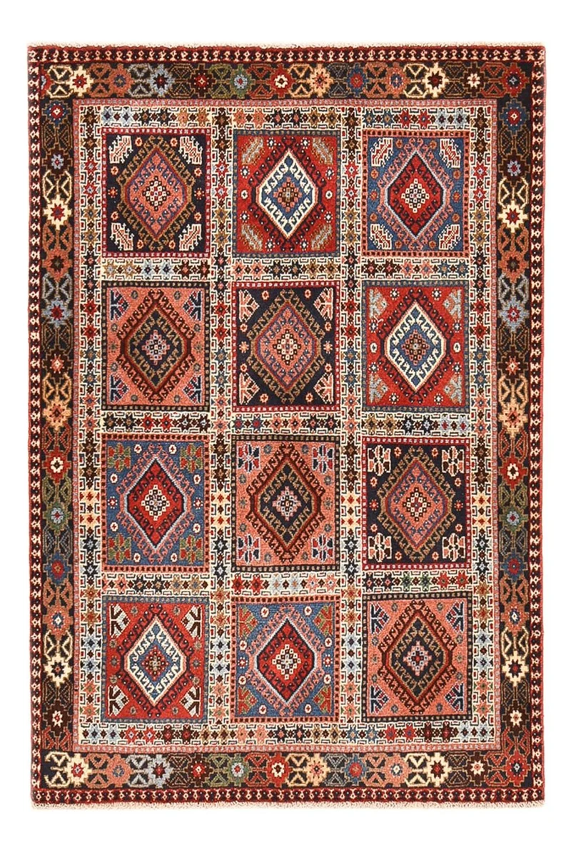 Yalameh Teppich 100x148cm - Perserteppich - mehrfarbig