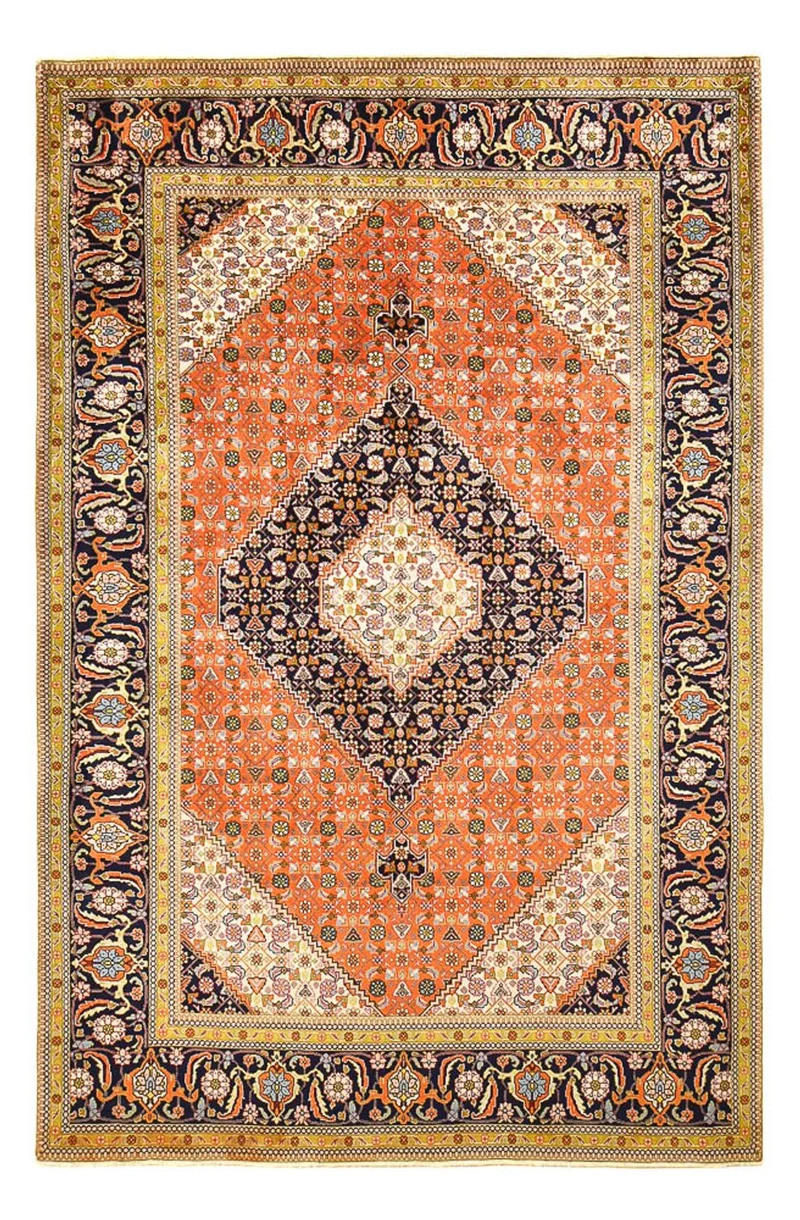 Täbriz Teppich 197x306cm - Perserteppich - orange