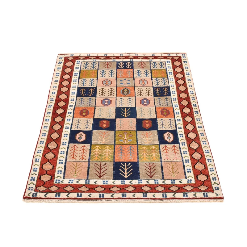 Gabbeh Persisch Teppich 103x143cm - Perserteppich Wollteppich - mehrfarbig
