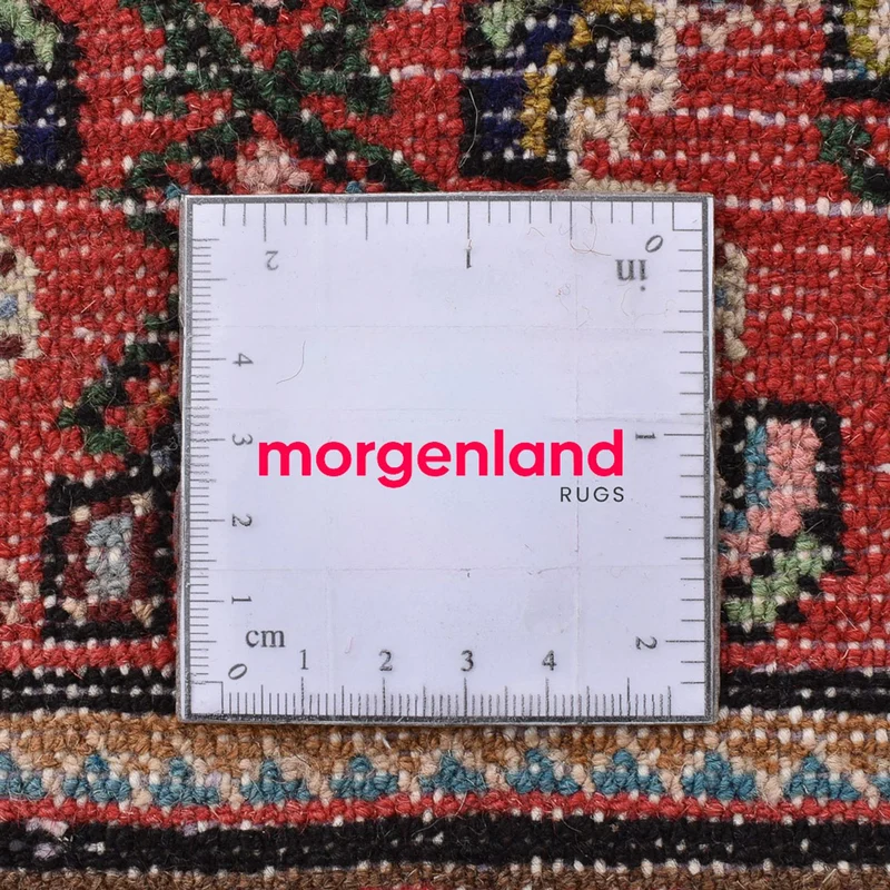 Perserteppich - Nomadic - 109 x 143 cm - hellrot