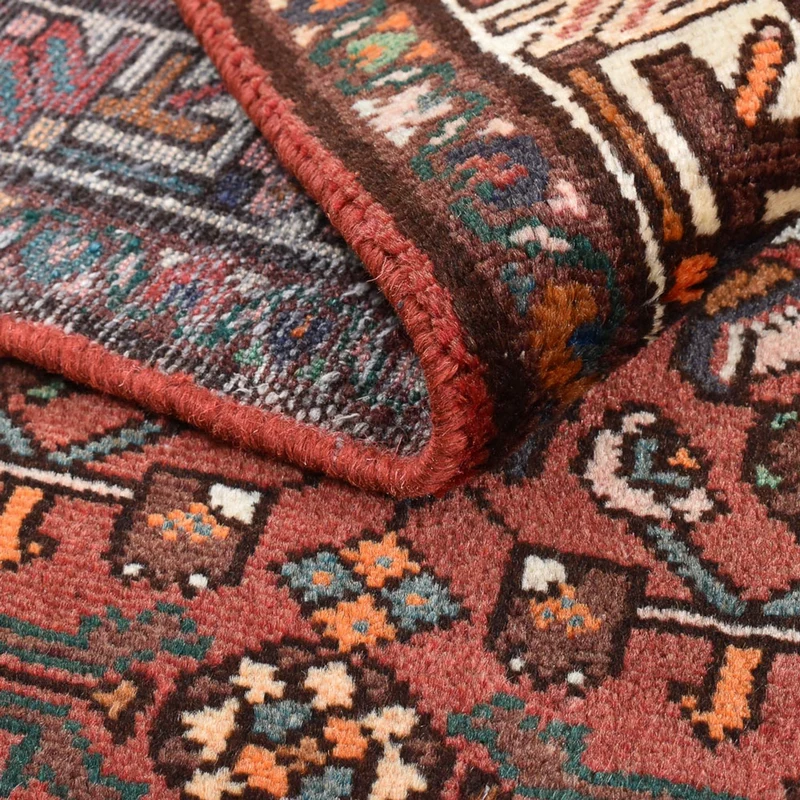 Perserteppich - Nomadic - 100 x 163 cm - dunkelrot