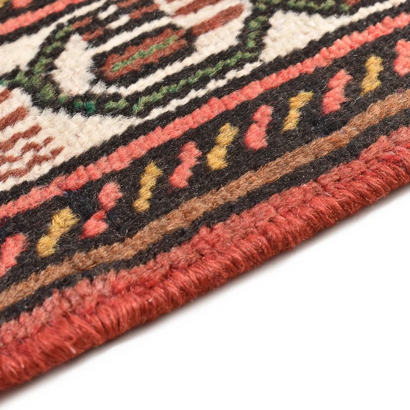 Hamadan Teppich 99x150cm - Perserteppich - dunkelrot