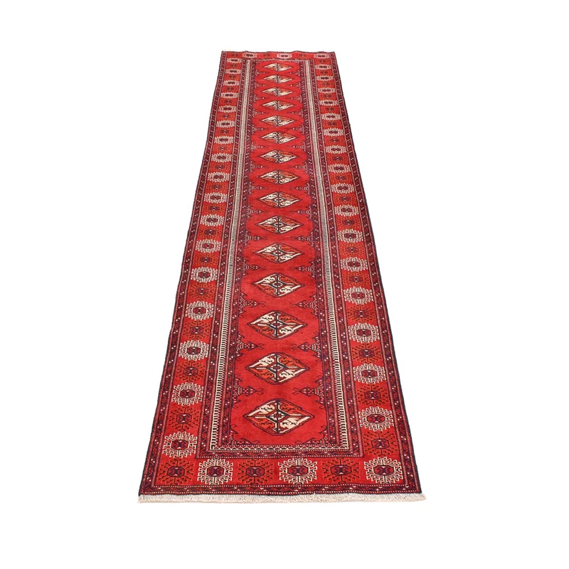 Turkaman Teppich 89x353cm - Orientteppich - rot