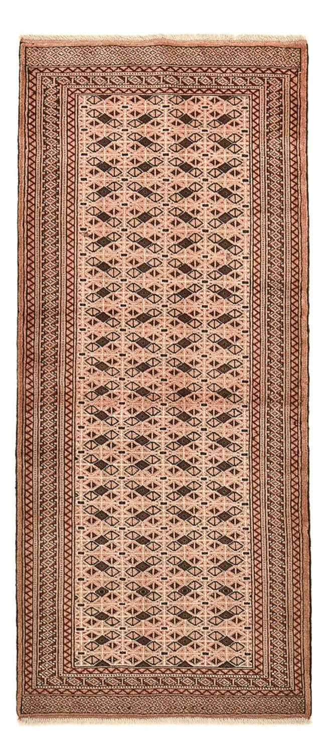 Turkaman Teppich 83x193cm - Orientteppich - hellrot