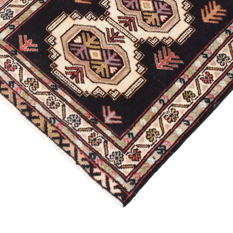 Turkaman Teppich 63x187cm - Orientteppich - dunkelblau