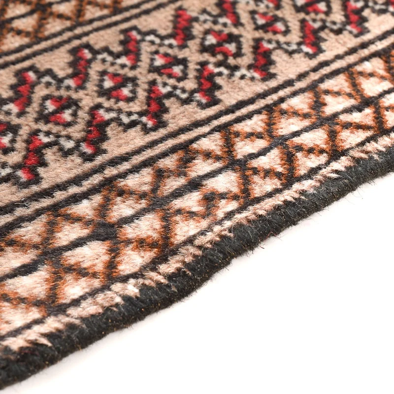 Turkaman Teppich 97x132cm - Orientteppich - hellrot