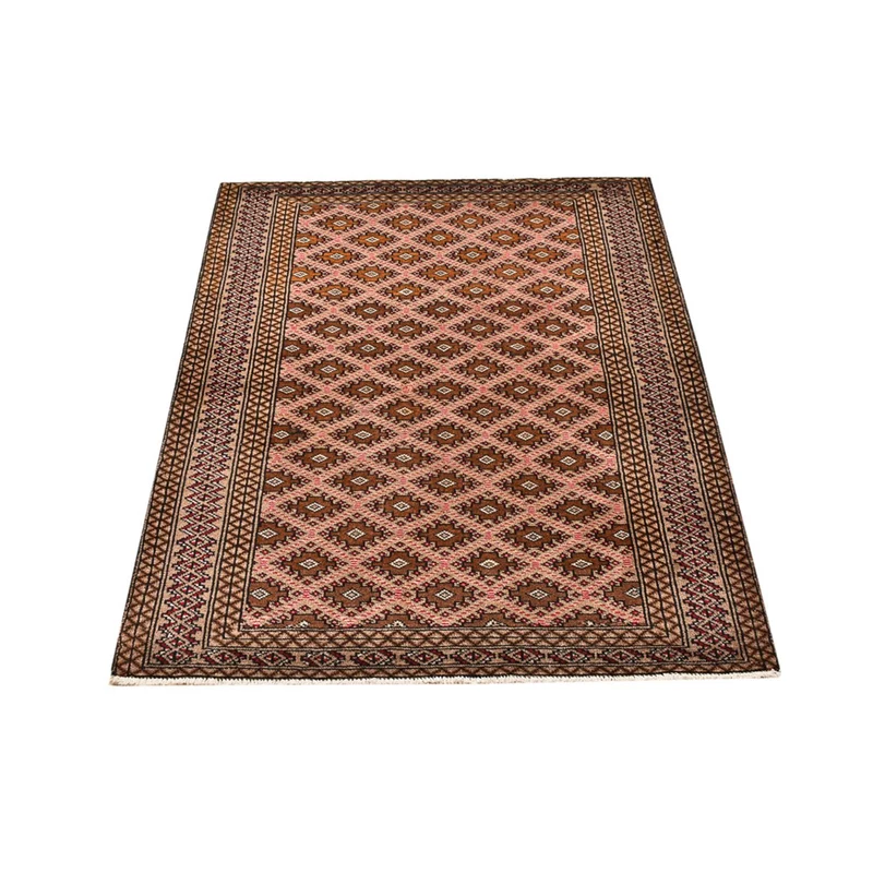 Turkaman Teppich 97x132cm - Orientteppich - hellrot