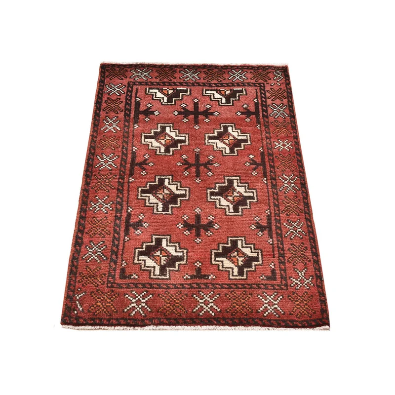 Turkaman Teppich - 58 x 100 cm - hellrot