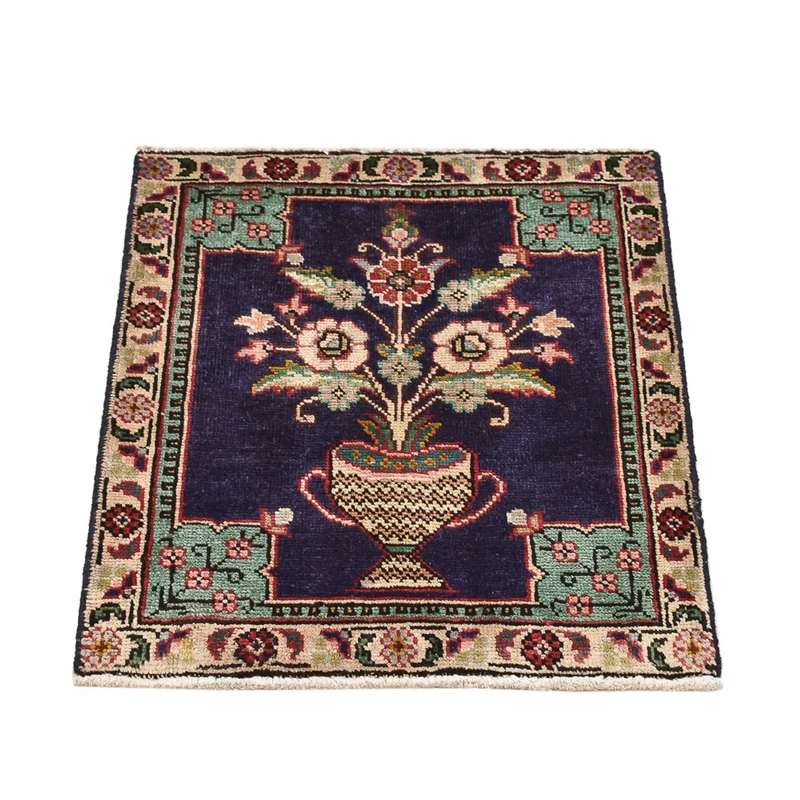 Perserteppich - Nomadic - 55 x 60 cm - mehrfarbig