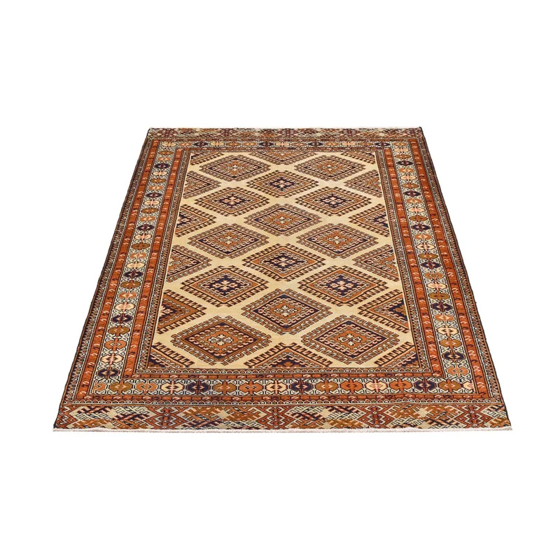 Turkaman Teppich 131x188cm - Orientteppich - sand