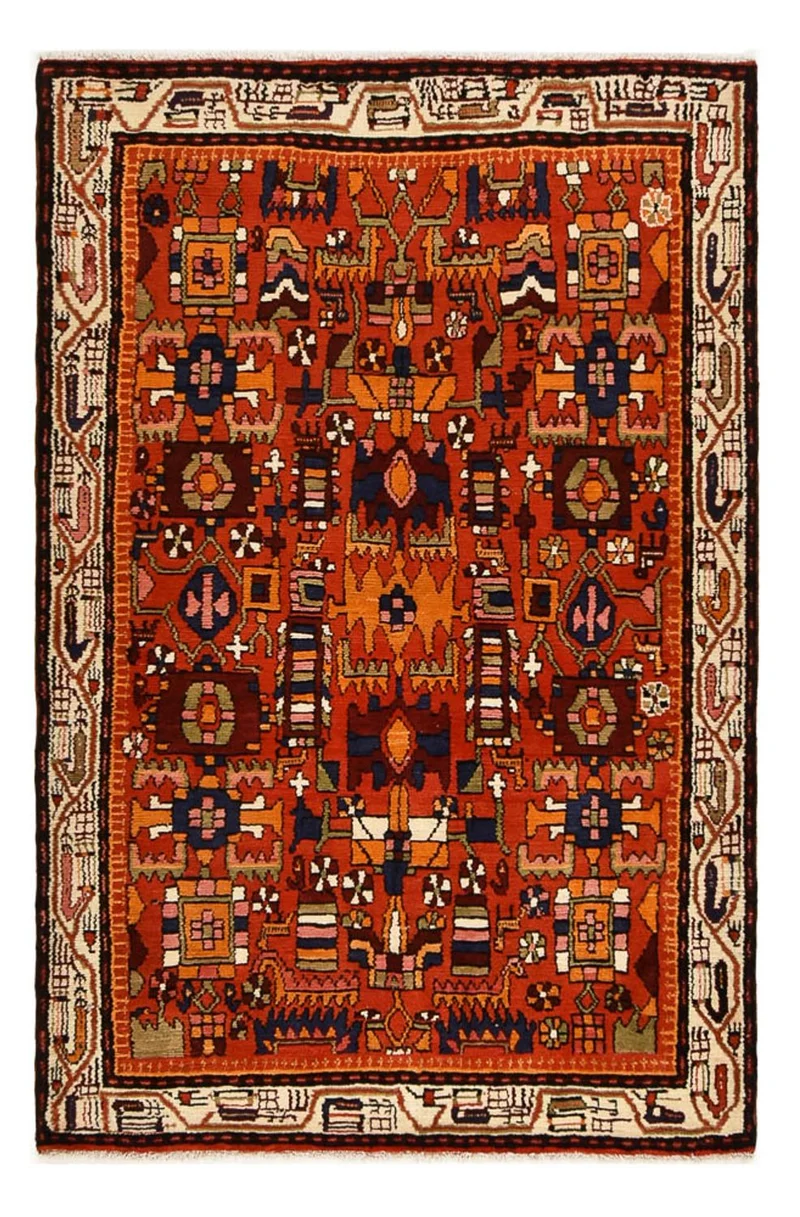 Nahavand Teppich 139x209cm - Perserteppich - mehrfarbig