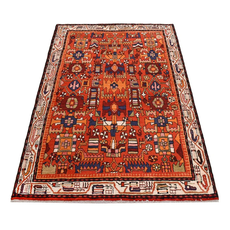 Nahavand Teppich 139x209cm - Perserteppich - mehrfarbig