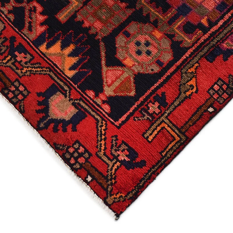 Hamadan Teppich 114x178cm - Perserteppich - dunkelblau