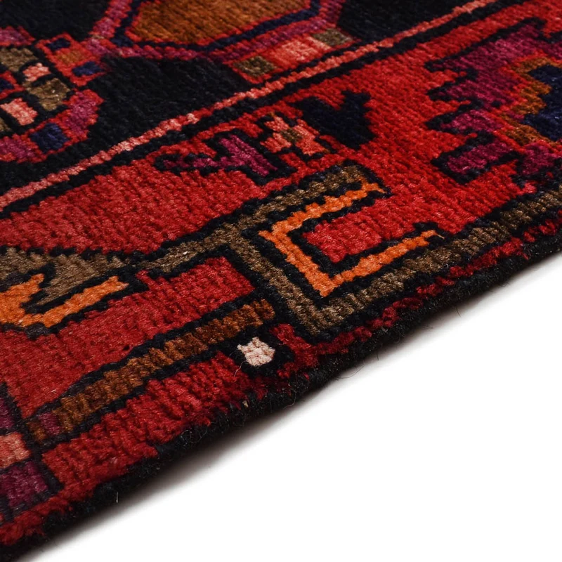 Hamadan Teppich 114x178cm - Perserteppich - dunkelblau