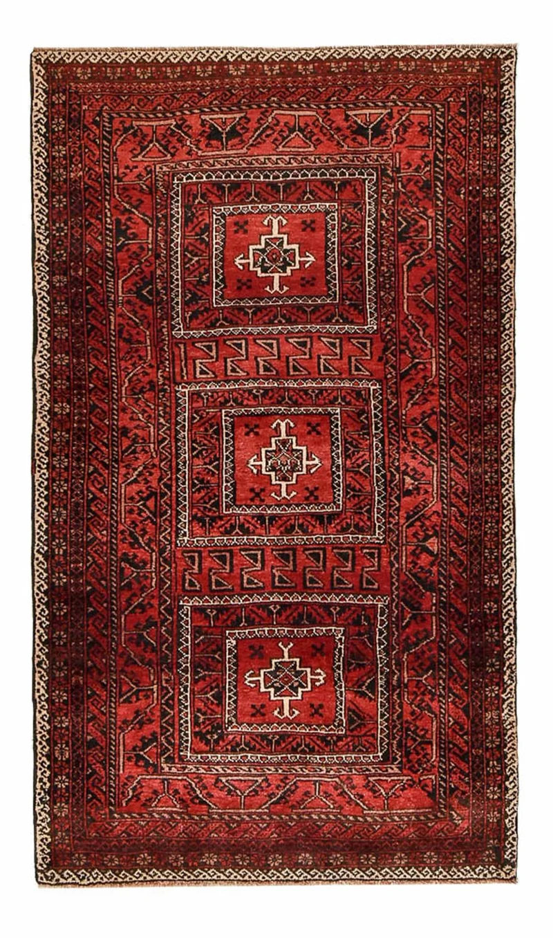 Belutsch Teppich 114x198cm - Orientteppich - rot