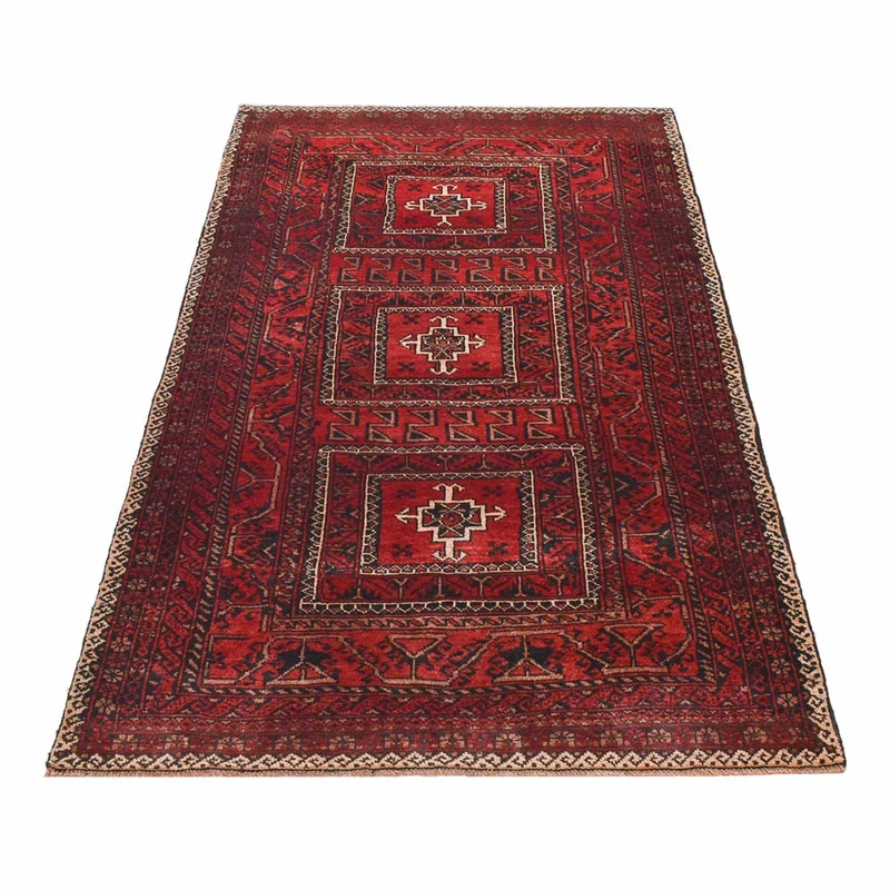 Belutsch Teppich 114x198cm - Orientteppich - rot