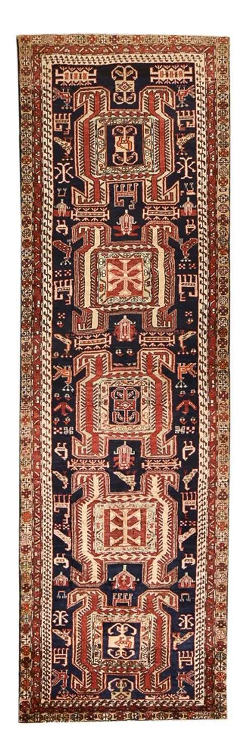 Meschkin Teppich 100x325cm - Perserteppich - hellrot