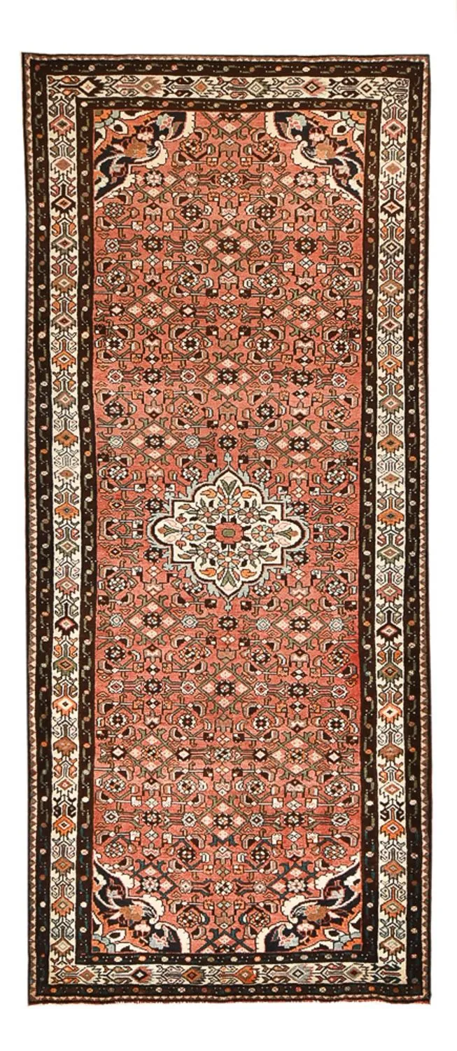 Hosseinabad Teppich 128x308cm - Perserteppich - hellrot