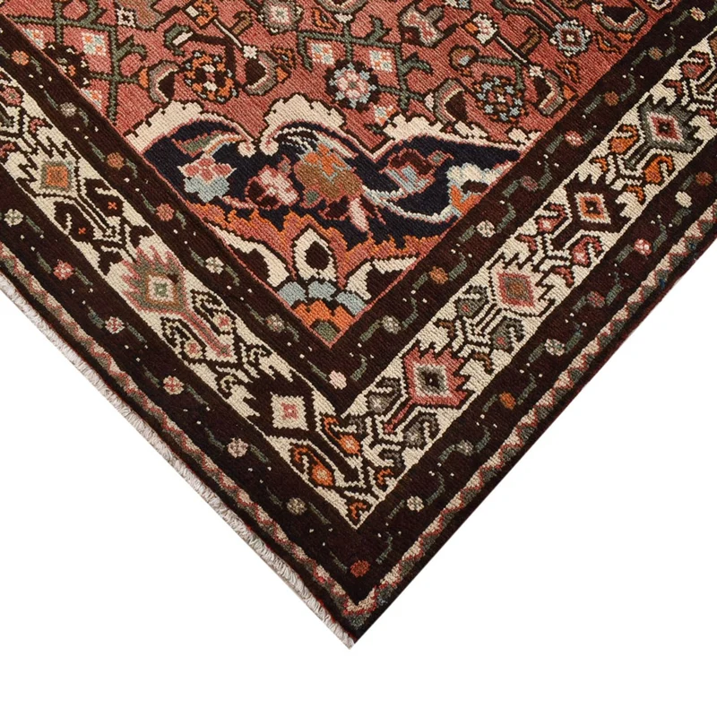 Hosseinabad Teppich 128x308cm - Perserteppich - hellrot