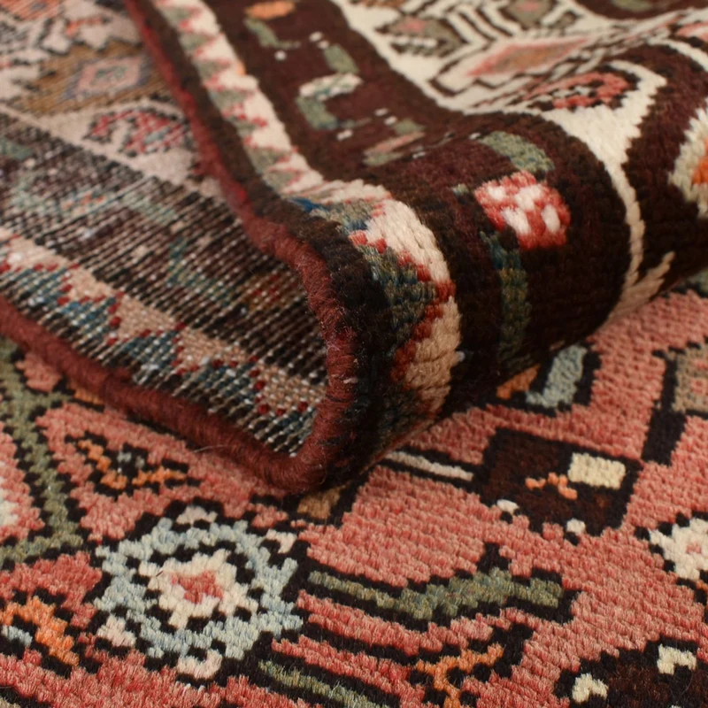 Hosseinabad Teppich 128x308cm - Perserteppich - hellrot