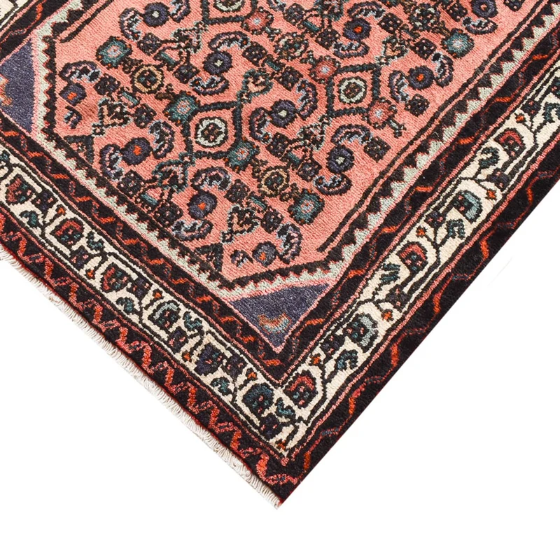 Hamadan Teppich 80x290cm - Perserteppich - hellrot