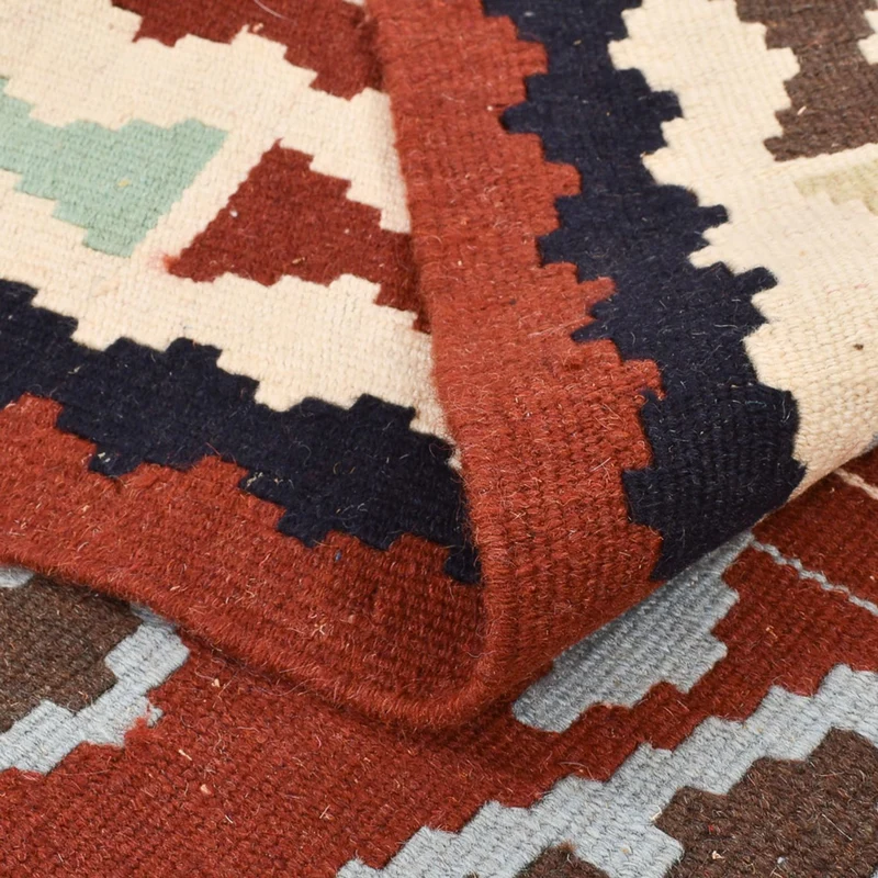 Kelim Fars Teppich 103x144cm - mehrfarbig