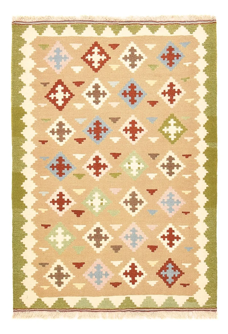 Kelim Fars Teppich 104x152cm - mehrfarbig