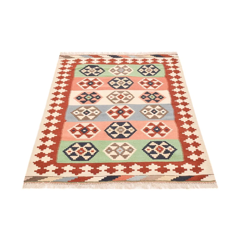 Kelim Fars Teppich 98x147cm - mehrfarbig