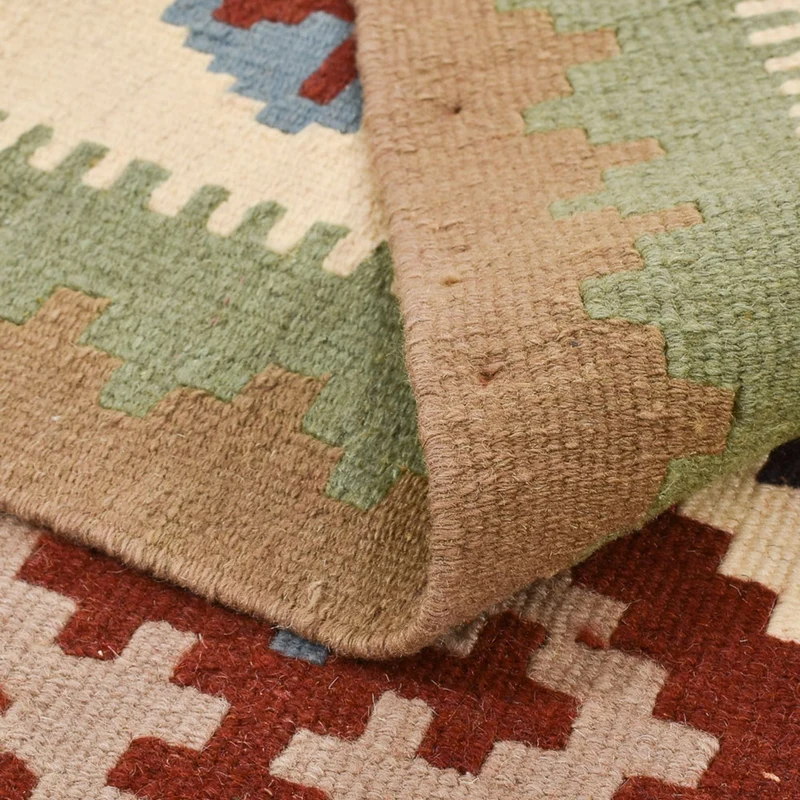 Kelim Fars Teppich 108x144cm - mehrfarbig