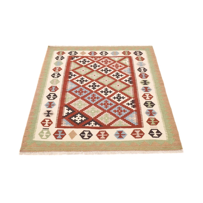 Kelim Fars Teppich 108x144cm - mehrfarbig