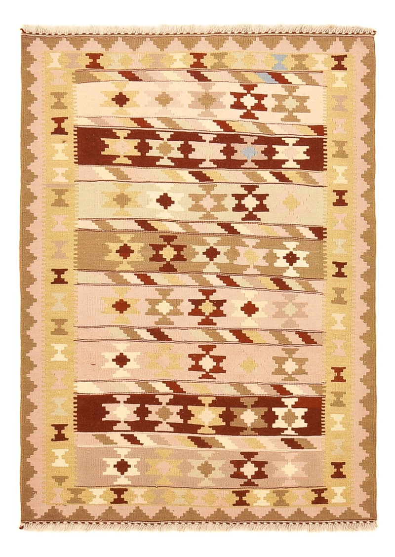 Kelim Fars Teppich 104x150cm - mehrfarbig