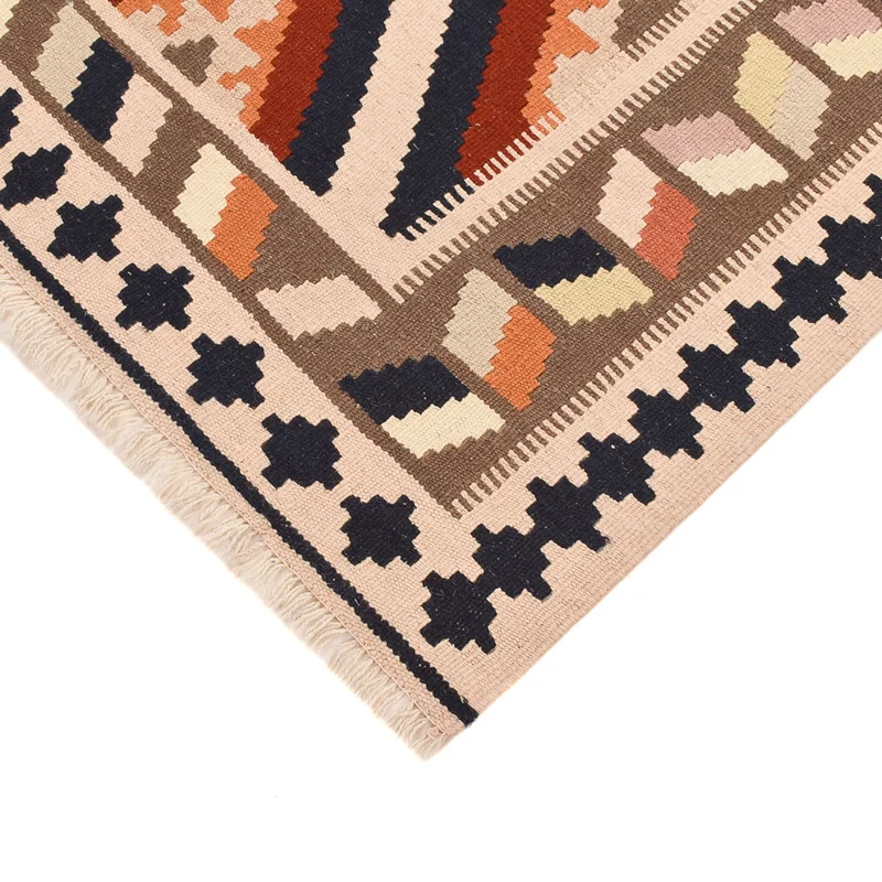 Kelim Fars Teppich 100x152cm - mehrfarbig