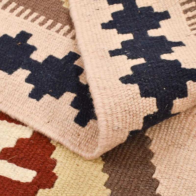 Kelim Fars Teppich 100x152cm - mehrfarbig