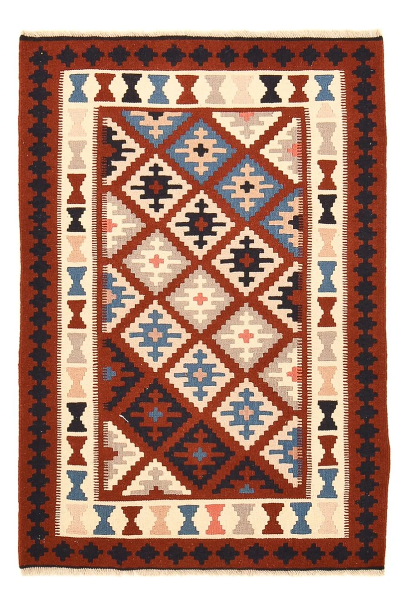 Kelim Fars Teppich 103x150cm - mehrfarbig