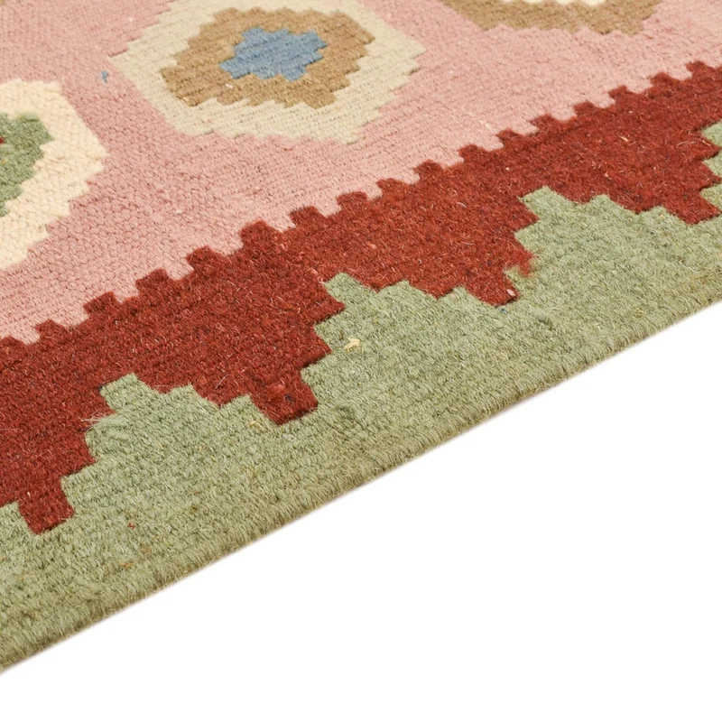 Kelim Teppich - Oriental - 110 x 138 cm - mehrfarbig