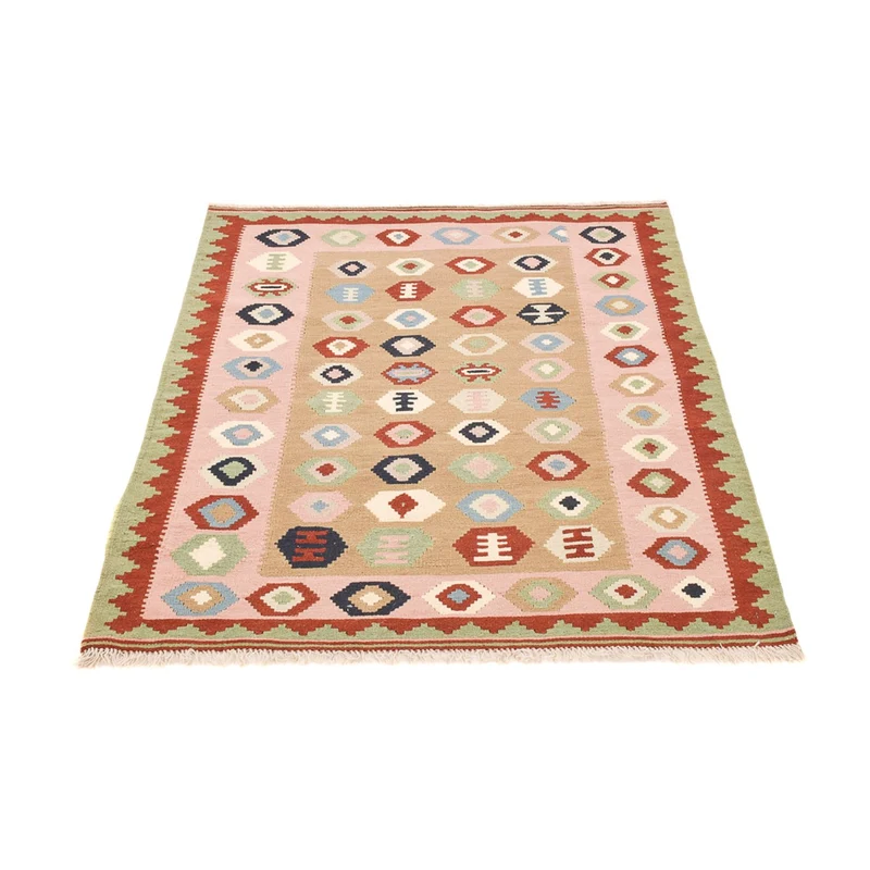 Kelim Teppich - Oriental - 110 x 138 cm - mehrfarbig