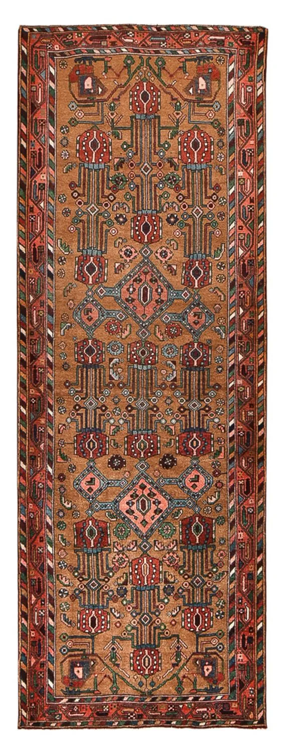 Hamadan Teppich 112x317cm - Perserteppich - terrakotta