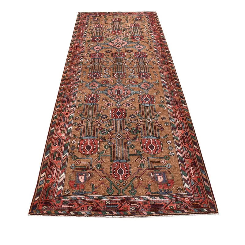 Hamadan Teppich 112x317cm - Perserteppich - terrakotta