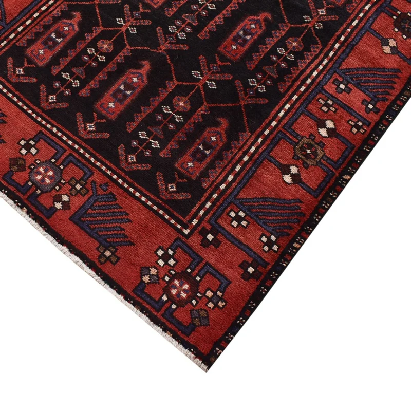 Hamadan Teppich 104x303cm - Perserteppich - rot