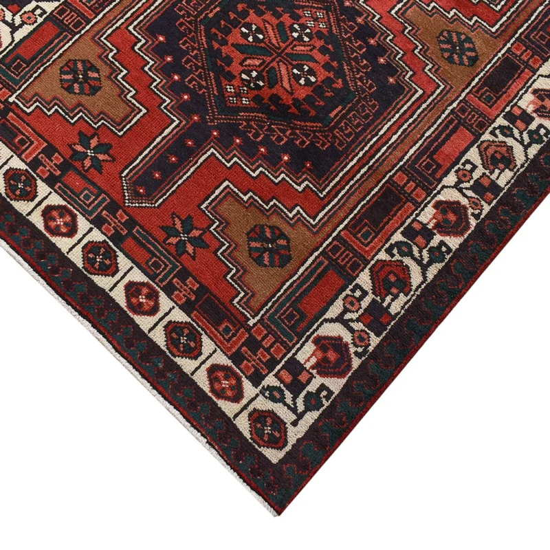 Ardebil Teppich 100x313cm - Perserteppich - dunkelrot