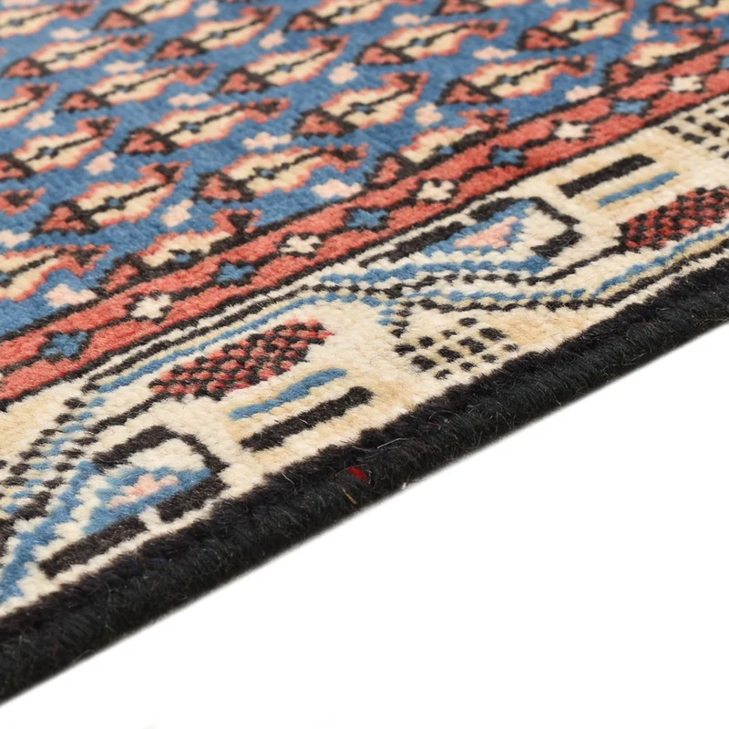 Perserteppich - Mir - 94 x 145 cm - seeblau