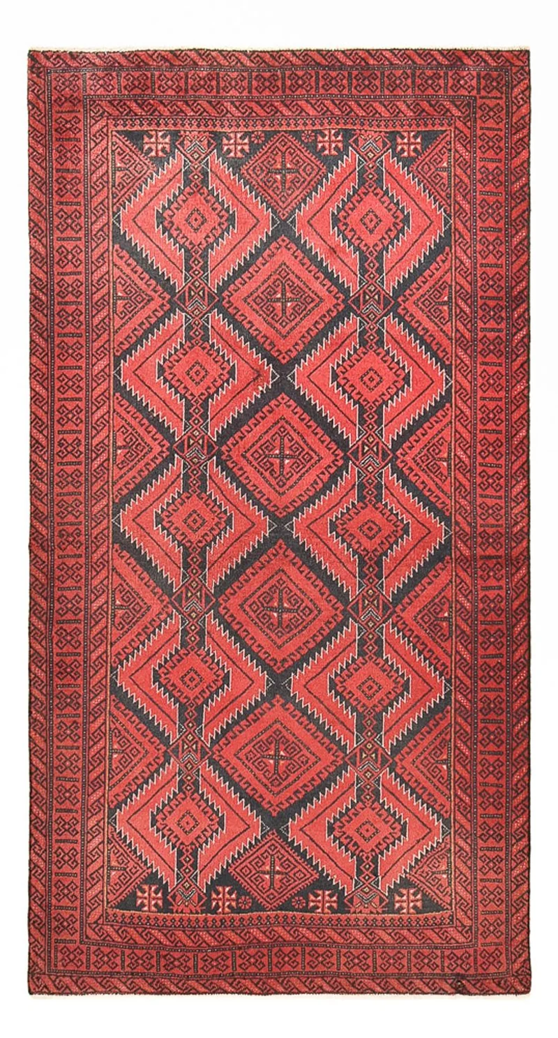 Belutsch Teppich 100x188cm - Orientteppich - rot