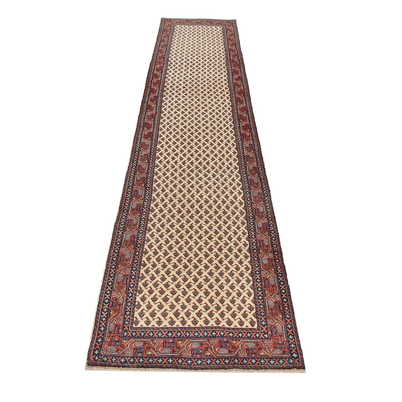 Sarough Teppich 75x389cm - Perserteppich - hellbeige