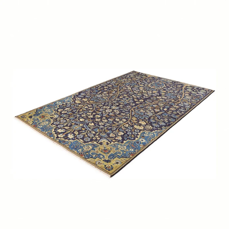 Najafabad Teppich 139x240cm - Perserteppich - dunkelblau