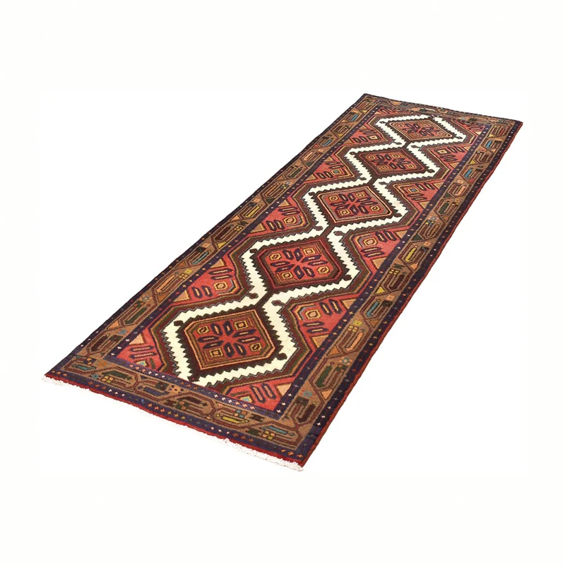 Ardebil Teppich 75x292cm - Perserteppich - dunkelrot
