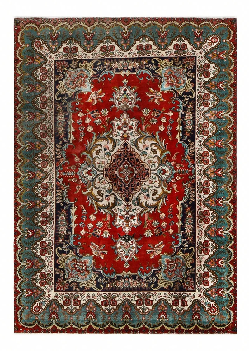 Täbriz Teppich 283x385cm - Perserteppich - rot
