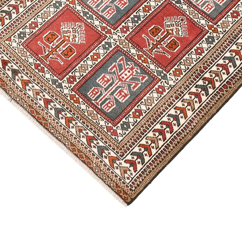 Läufer Turkaman - 76 x 186 cm - mehrfarbig